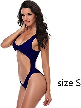 YKMaggie Bikini Solid Color Sexy Swimsuit With Chest Pad Comfortable Blue S-2XL. M