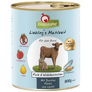 Preisvergleich Produktbild GranataPet Lieblingsmahlzeit Kalb & Kaninchen 6 x 800 g