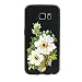 Produktbild ORIGINALTREE Weiße Pfingstrosen-Blumen-Touch Screen-volle Fall-Abdeckung für Samsung-Galaxie S5 S6 S7 iPhone 5 6 size Für Samsung Galaxy S6s (Schwarz)