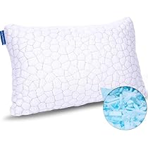 Martian Dreams CoolBreeze Cuscino Rinfrescante 50x75 Cm, Con Lati In Rete E Imbottitura Ibrida In Memory Foam E Microfibra, Regolabile, Federa In Bambù