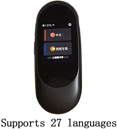 Intelligent Language Translator Device with Voice, Handheld Voice Simultaneous Translation English/Chinese/French/Spanish/Japanese/German 27 Languages for Travel Learning Business Meeting