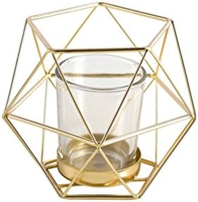 LUYIASIN- Nordic Modern Minimalist Wrought Iron Candlestick Swing Table Creative Model Romantic Candlestick(11.5x10cm) Candlestick