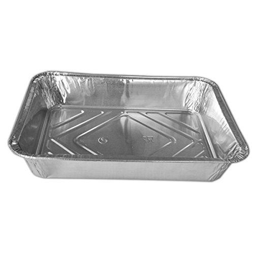 20 Limpext Schalen, Alu eckig 0,8 l, 218 x 155 x 38 mm Menüschalen, Grillschalen / Fettauffangschalen aus Aluminium - Tropfschale / Alu-Schalen / Menü-Schalen / . passend für div. Weber Grills ((Weber 6415, Weber 6416, Weber Q-120, Q-1000, Q-1400, Q-3000, Spirit E-320, S-320, GBS, E-330) (1,1L - 227 x 177 x 40 mm)