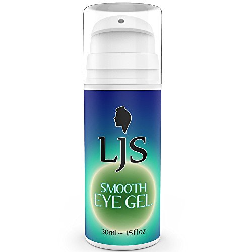 Smooth Natural Eye Gel - Revitalizing Anti-Fatigue Firming Hydrating Gel - For Tired, Puffy Eyes - Reduce Eye Bags - For Dry, Sensitive Skin - Non Scented - Cruelty Free - Made In The UK.