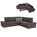 Produktbild ROLLER Ecksofa - Taupe - Liegefunktion Links