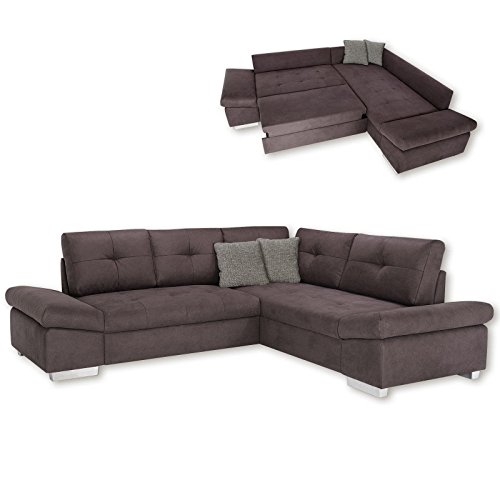 Preisvergleich Produktbild ROLLER Ecksofa - Taupe - Liegefunktion Links