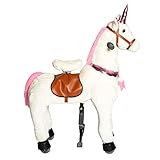 SICHER & EINFACH: Das Fell vom Reitpony kann dank eines Reißverschlusses kinderleicht abgenommen und gereinigt werden. Zudem erfüllt das Kuscheltier die SGS Sicherheitsanforderungen an Kinderspielzeug