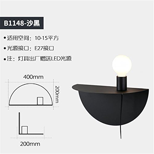 DengWu Wall Sconce The Nordic modern bed bedroom walls corridor iron racks block plug-decorated wall lights
