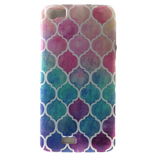 Wiko Lenny 2 Case, BONROY® Wiko Lenny 2 Fashion colorful pattern Case Bumper Transparent Soft Gel Shockproof Case Resist Protection Shell for Wiko Lenny 2