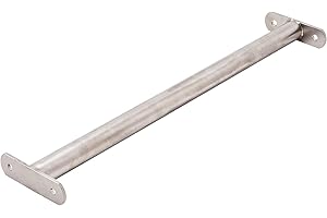 TRIBECCO® Barre de gymnastique en métal (acier inoxydable, 115 cm)