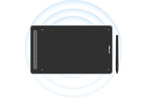 XP-PEN Deco LW Bluetooth Tablette Graphique Wireless 10x6 Pouces avec X3 Stylet 8192 Niveaux Tablette à Dessin Compatible Windows/Mac/Android/Chrome OS/Linux (Noir)