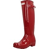 hunter stiefel herren Textil Hunter Stiefel Damen, Color Rot, Marca, Modelo Stiefel Damen ORIGINAL Tall Gloss Black Rot