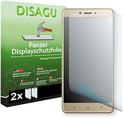 2 x DISAGU Armor screen protector for Lenovo K6 Note screen fracture protection film (intentionally smaller than the display due to its curved surface)