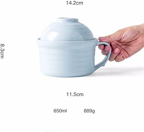 Ceramic Bowl Cup bowl soup dessert bowl noodles bowls rice bowl,6 inches,Blue2