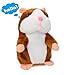 Produktbild Lalagofe Plüschhamster Sprechende Hamster Kuscheltier Plüschtier Spielzeug Talking Toy Hamster Adorable interessante Kinder Plüsch Spielzeug 15cm (Khaki)