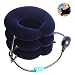 Produktbild Nacken Cervical Traction PRETTY SEE Leistungsstarke Halswirbel Massagegerät Schmerzlinderung für die Nackenschmerzen, Schulter Schmerzen, 3 Schichten, blau