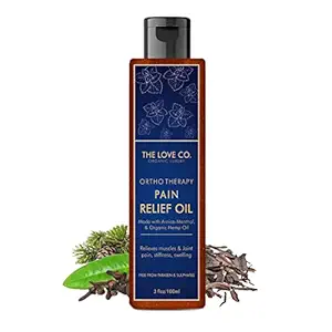 THE LOVE CO. Ortho Therapy Pain Relief Oil 30Ml - Muscle Pain Relief Oil - Pain Oil for Sore Muscles, Stress Relief (Pain Oil, 100Ml)