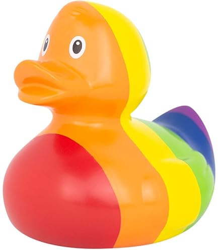 36-Pack Rainbow Rubber Ducks - Colorful Pride Month Party Decorations & Pool Toys