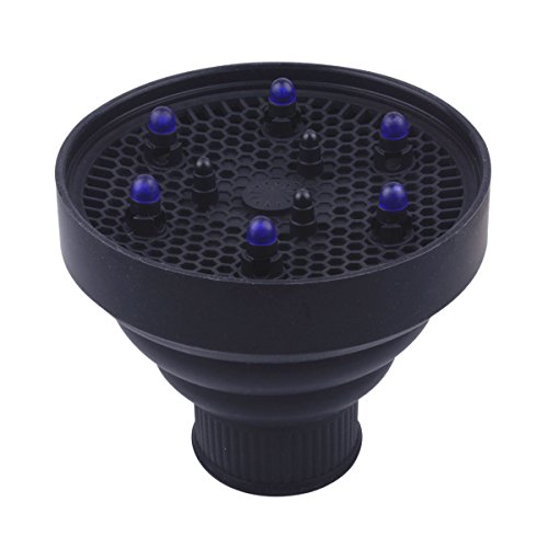Universal Silikon Faltbare Profi Haartrockner Fön Diffusor für Reise Zuhause Werke für 4-5cm Durchmesser Rund Trockner Mund - 5