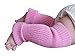 100% Merino Wool LEG Warmers Baby Newborn Unisex Knit Knitted Sling (L, Pink)
