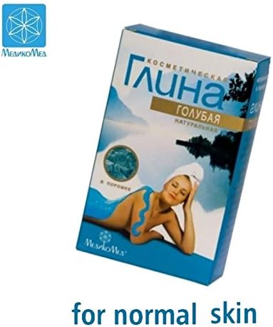 BLUE CLAY 100g. MedikoMED COSMETIC (face, body and hair MASK) THE BEST price on Amazon!!