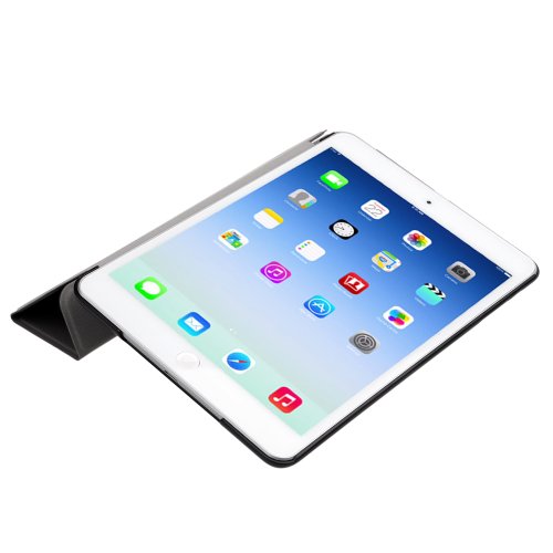 EasyAcc Ultra Slim Apple ipad mini 3 / iPad mini Retina Display / iPad mini Hülle Ledertasche Flip Case Smart Cover mit Wake up und Standfunktion für iPad mini und iPad mini 2 / ipad mini 3 (2014) – Grau, Kunstleder - 4