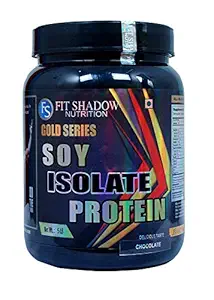 FIT SHADOW NUTRITION 90% Soy Isolate Protein Powder 1kg.(Chocolate) Sugar Free,Best Isolate Protein Powder For Men,Women,Boys,Beginners,SUGAR FREE,Low Fat,Low Carb.
