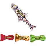 YEOWWW Very Strong Organic Catnip Cat Toys (1x Pollock 3x Stinkies)