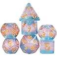 Transgender Pride D&D Dice - Polyhedral Dice Set for Dungeons and Dragons, Tabletop RPGs