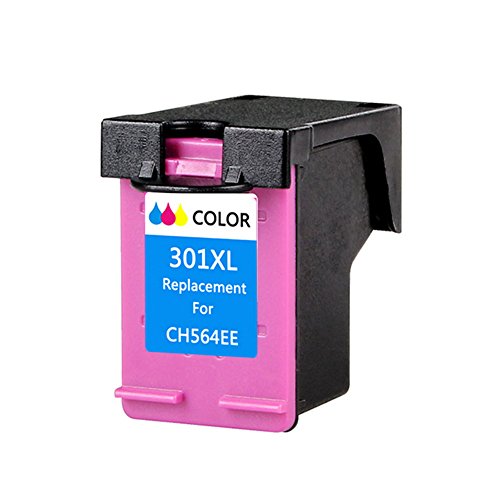 IYD 1 Pack 301XL 301 XL Tintenpatronen Kompatibel für HP CH561EE CH562EE CH563EE CH564EE Deskjet 1000 1010 1050 1055 1510 1512 1514 2000 2050 2054a 2510 2514 2540 2542 2544 3000 3050 3052 3055 2620 2622 2624 4630 4632 4634 4636 Envy 4500 4502 4504 4505 4507 5530 5532 5534 5539 Drucker(1Color)