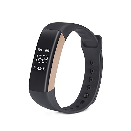 Preisvergleich Produktbild Fitness Tracker, Smart Armband Slim Activity Tracker Mit Pulsmesser Wasserdicht Fitness Armband Touchscreen Fitness Uhr Bluetooth Schrittzähler Schlaf Monitor Für Kinder Frauen Und Männer Kompatibel Mit Android & IOS(Gold)