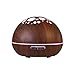 Produktbild d.Stil Luftbefeuchter für Aromatherapie Ultraschall Holzmaserung Aroma Diffusor mit LED Licht (Braun)
