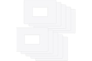 ilSALVAMURO® - 10 SALVAMURO SALVAPERETE TRASPARENTI per interruttori RETTANGOLARI a 1,2,3 MODULI spessore 1 mm rigidi per placchette interruttori - proteggi muro per interruttori (Confezione 10pz)