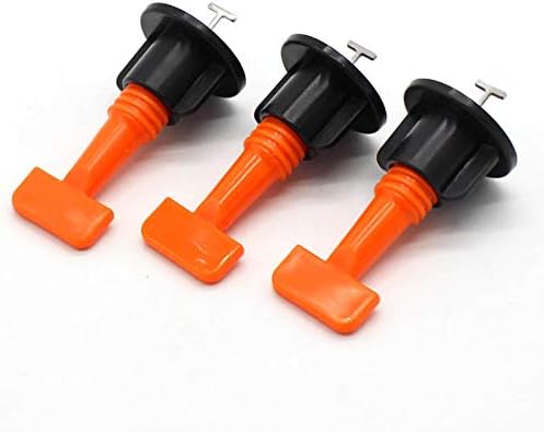 Acutty 100Pcs Tiles Leveler Flat Ceramic Floor Wall Construction Tools Reusable Tile Leveling System Kit for Builing Walls & Floors