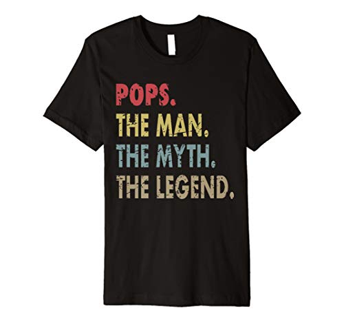 Pops The Man The Myth The Legend TShirtfor Men's Papa S