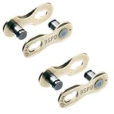 2 x SRAM 9 Speed Powerlock Gold Quick Chain Split Links For 9 Spd Bikes (Pair)