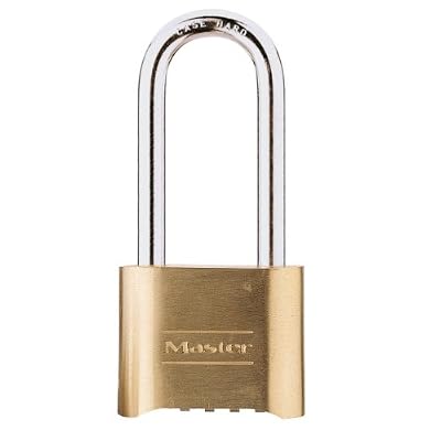 Master Lock 175EURDLH Cadenas à Combinaison Haute sécurité programmable [Anse Acier cémenté 57mm] -175EURDLH-Pour Garages, Remorques, Camionnettes, Box etc