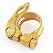 Produktbild sourcingmap® Schnellspanner Fahrrad Sattelstütze Clamp 31,8 mm von LF zugelassen, goldfarben