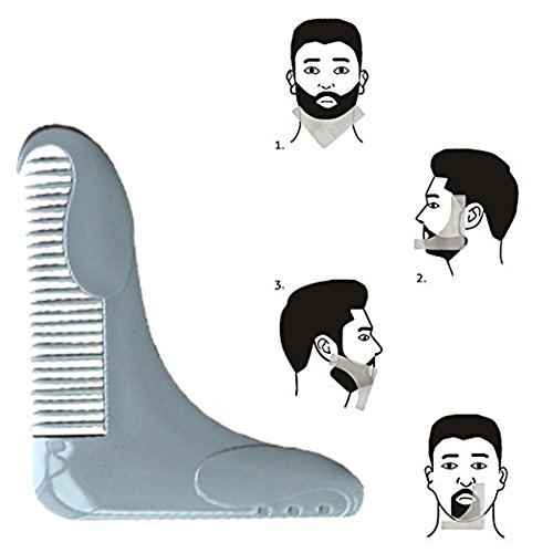 BeYself Bart Schürze für Bartgestaltung Beard Apron Cape und Professionelle Kamm Rasieren – Bart Lätzchen für Schneiden des Bartes und Sauberes – Schwarz - 6