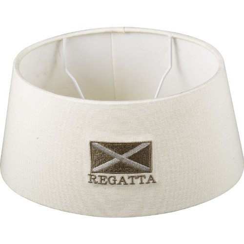 Schirmo Lampenschirm Regatta Kiel 20cm Baumwolle weiss oval E27 - 2