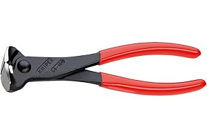 Knipex Pince coupante de devant noire atramentisée, gainées en plastique 180 mm 68 01 180