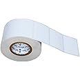 VCR 2 x 1.5 Direct Thermal Barcode Label Sticker - 2 x 1.5 inches - 50mm x 38mm - 1000 Labels Per Roll - Pack of 1 Roll - White Self Adhesive Sticker for Printing Barcoding Labels 1 inch core