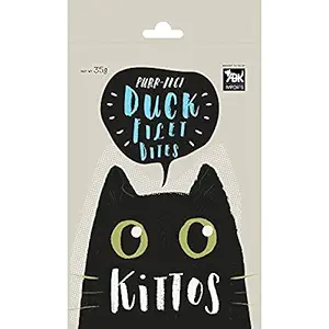 Kittos Duck Filet Bites Cat Treats - 35 g Each Pack of 3
