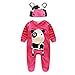 Koly Newborn Baby Clothing Sets Animal Rompers With Hat Long Sleeve Jumpsuits
