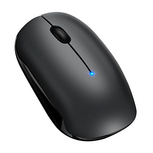 Topelek - Rat  n con Modo Bluetooth 4 0  y Modo inal  mbrico 2 4  G  rat  n inal  mbrico   ptico con Modo Dual para PC  iMac Macbook  Microsoft Pro  Oficina  hogar