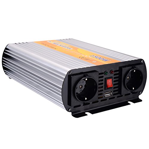 Convertisseur de tension DC 1500 / 3000W 12V à 220V onduleur onde véritable voiture camion