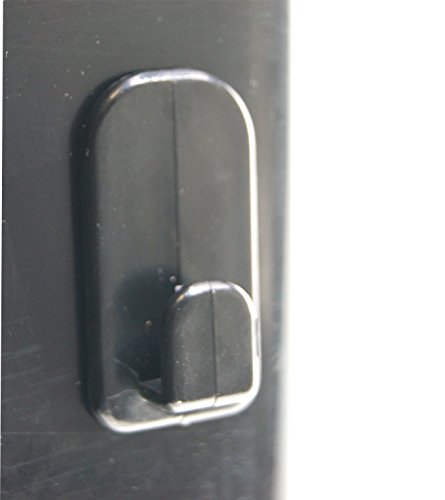 Ex-Pro® Schwarz Wand Aufbewahrung Haken Kunststoff Sticky Haken Halterung für TV Klimaanlage Fernbedienung - 4