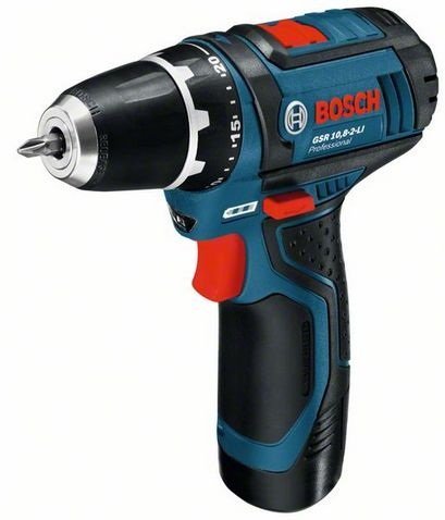 BOSCH-Set: Akku-Bohrschrauber GSR 10,8-2-Li/12V Prof. + Akku-Stichsäge GST 10,8V/12V-Li Prof. inkl. 3x Akku 2,0 Ah und Ladegerät in L-Boxx - 3