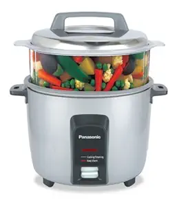 Panasonic SR-Y18FHS 660-Watt Automatic Electric Cooker 4.4 Litre with Non Stick Cooking Pan and