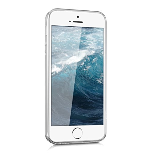 kwmobile Funda para Apple iPhone SE 5 5S - Carcasa Protectora de TPU con dise o de Olas en Azul Azul Oscuro Transparente reviews kwmobile Funda para Apple iPhone SE 5 5S - Carcasa Protectora de TPU con dise o de Olas en Azul Azul Oscuro Transparente